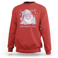 Pink Santa Christmas Sweatshirt Bubble Gum Peace Sign - Wonder Print Shop