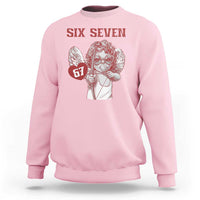 67 Valetines Meme Sweatshirt Funny Six Seven Valentines Day Heart - Wonder Print Shop