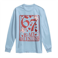 67 Valentines Playing Card Long Sleeve Shirt Funny Six Seven Relationship Meme - Wonder Print Shop