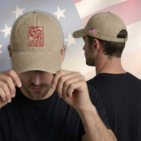 67 Valentines Playing Card Washed Cotton Baseball Cap Funny Six Seven Relationship Meme