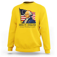Funny George Washington 1776 Sweatshirt 4th July Suck-It England