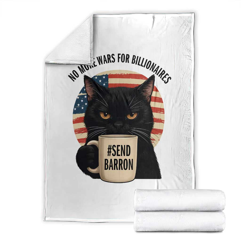Send Barron Meme Throw Blanket Funny Cat Sarcastic Political