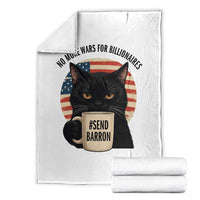 Send Barron Meme Throw Blanket Funny Cat Sarcastic Political