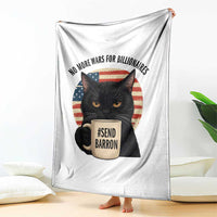 Send Barron Meme Throw Blanket Funny Cat Sarcastic Political