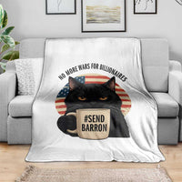 Send Barron Meme Throw Blanket Funny Cat Sarcastic Political