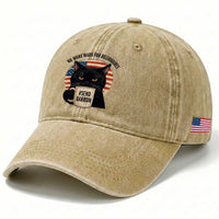 Send Barron Meme Washed Cotton Baseball Cap Funny Cat Sarcastic Political