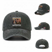 Send Barron Washed Cotton Baseball Cap We Want You For US Army