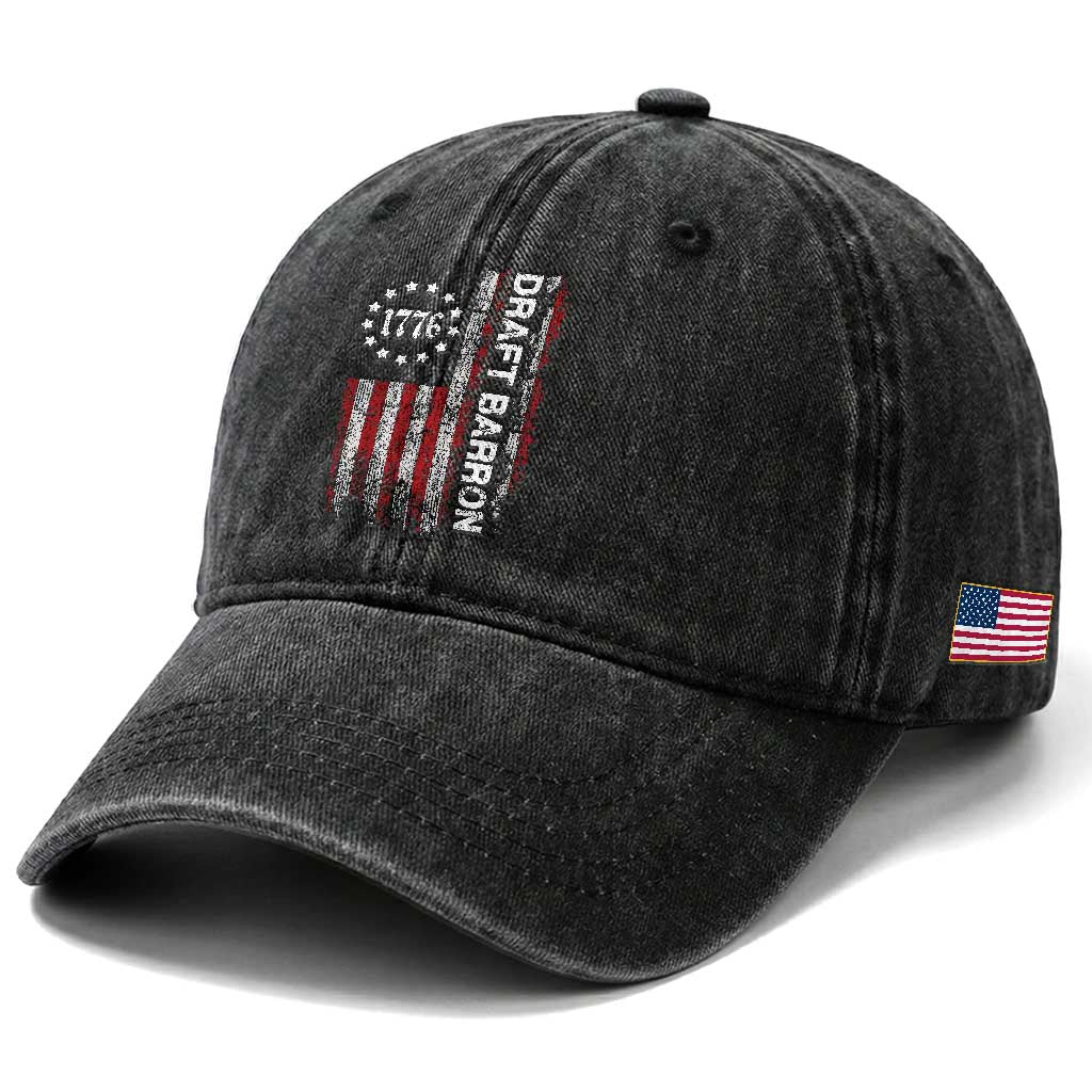 Draft Barron Washed Cotton Baseball Cap Anti War Send Barron Viral Internet Meme