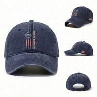 Draft Barron Washed Cotton Baseball Cap Anti War Send Barron Viral Internet Meme