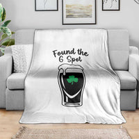 Funny St Patrick’s Day Beer Throw Blanket Found The G Spot