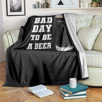 Irish Shamrock Beer Throw Blanket Bad Day To Be A Beer
