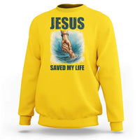 Jesus Saved My Life Sweatshirt Christian Bible Verse - Wonder Print Shop