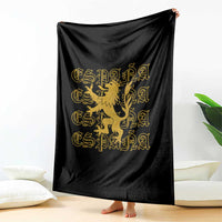 Spain Espana Heraldic Lion Pride Throw Blanket