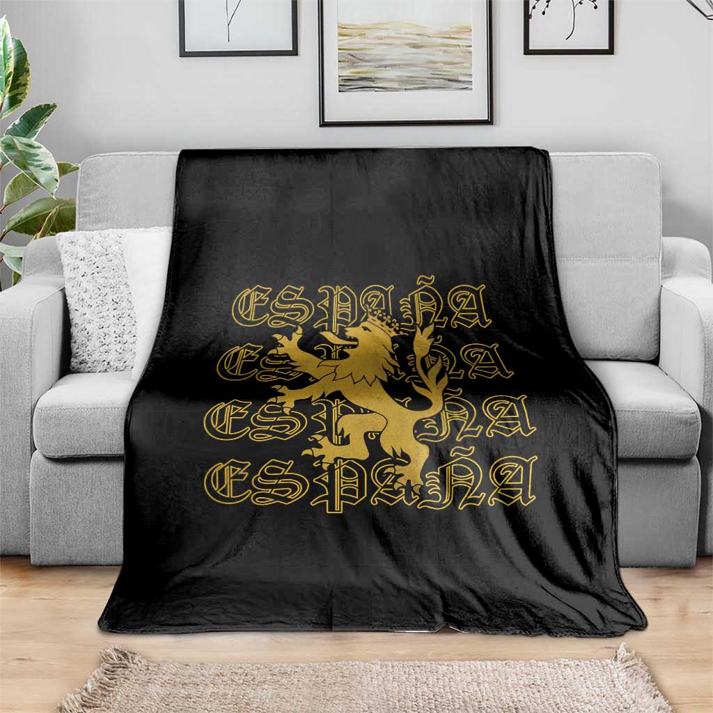 Spain Espana Heraldic Lion Pride Throw Blanket