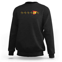 Spain Heartbeat EKG Espana Spanish Flag Map Sweatshirt