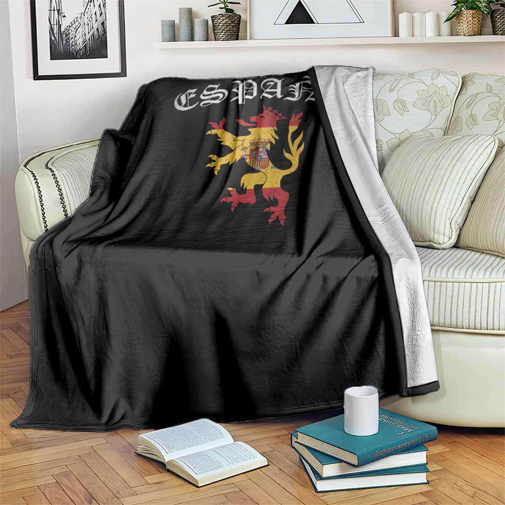 Espana Spain Lion Spanish Flag Spaniard Pride Throw Blanket