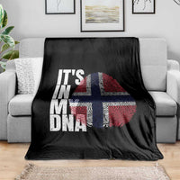 It's in My DNA Norway Norwegian Flag Pride Throw Blanket