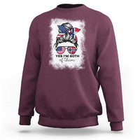 Yes I'm Both of Them Half Norwegian American Sweatshirt