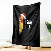 Jesus Christmas Meme Throw Blanket I Saw That - Wonder Print Shop