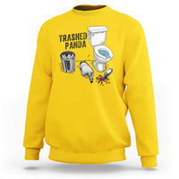Trashed Panda Sweatshirt Funny Drunk Racoon Meme - Wonder Print Shop