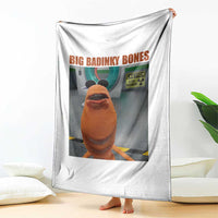 Marcus The Worm Meme Throw Blanket Big Badinky Bones - Wonder Print Shop