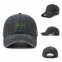 We Did Not Care Washed Cotton Baseball Cap Powerful Sarcastic Quote