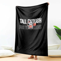 Tall Enough For Your Shins Throw Blanket Funny Possum Boxing Meme