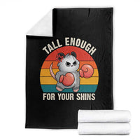 Tall Enough For Your Shins Throw Blanket Funny Possum Meme