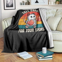 Tall Enough For Your Shins Throw Blanket Funny Possum Meme