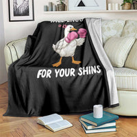 Tall Enough For Your Shins Throw Blanket Funny Goose Sarcastic Meme