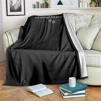 Tall Enough For Your Shins Throw Blanket Funny Sarcastic Quote