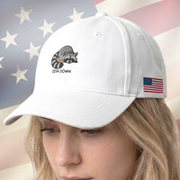 Diva Down Baseball Cap Funny Raccoon Relaxed
