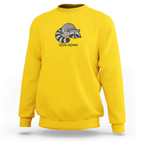 Diva Down Sweatshirt Funny Raccoon Relaxed