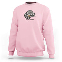 Diva Down Sweatshirt Funny Raccoon Relaxed