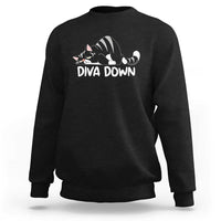 Diva Down Sweatshirt Funny Sarcastic Cat Meme