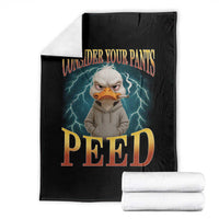 Funny Smoking Goose Meme Throw Blanket Consider Your Pants Peed - Wonder Print Shop