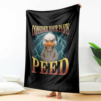 Funny Smoking Goose Meme Throw Blanket Consider Your Pants Peed - Wonder Print Shop