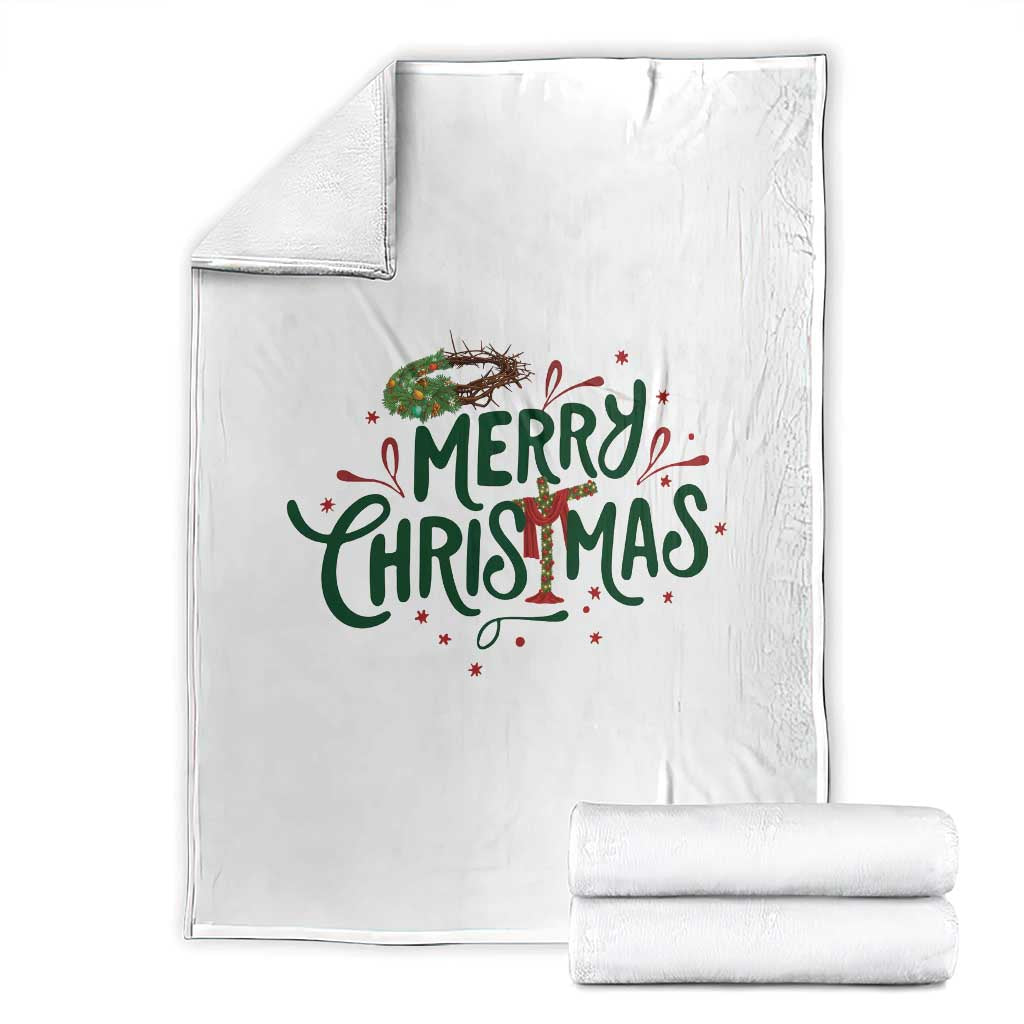 Jesus Christian Christmas Throw Blanket - Wonder Print Shop