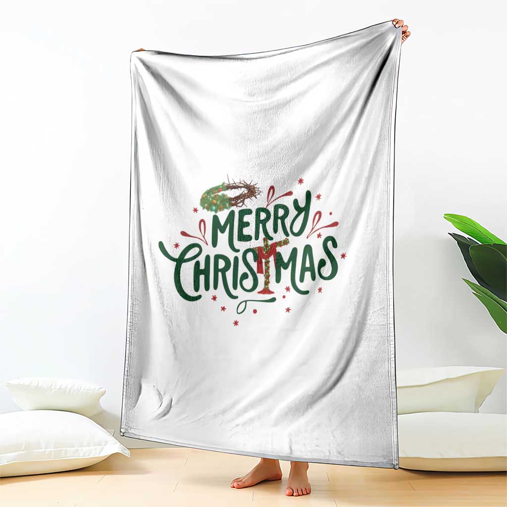 Jesus Christian Christmas Throw Blanket - Wonder Print Shop