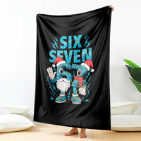 67 Six Seven Christmas Throw Blanket Funny Italian Brainrot Meme - Wonder Print Shop