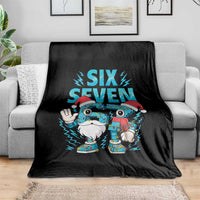 67 Six Seven Christmas Throw Blanket Funny Italian Brainrot Meme - Wonder Print Shop