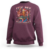 Italian Brainrot Christmas Meme Sweatshirt It Is My Birthday - Wonder Print Shop