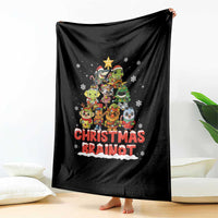 Italian Brainrot Christmas Tree Meme Throw Blanket - Wonder Print Shop