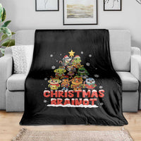Italian Brainrot Christmas Tree Meme Throw Blanket - Wonder Print Shop