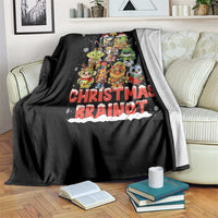 Italian Brainrot Christmas Tree Meme Throw Blanket - Wonder Print Shop