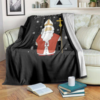 Saint Nicholas Catholic Christmas Throw Blanket - Wonder Print Shop