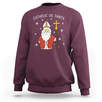 Saint Nicholas Catholic Christmas Sweatshirt - Wonder Print Shop