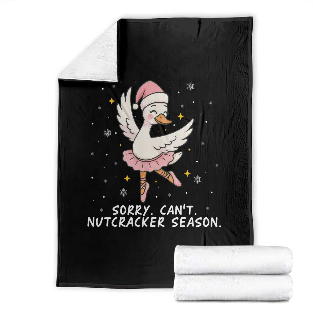 Nutcracker Goose Ballet Christmas Throw Blanket - Wonder Print Shop