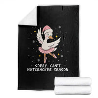 Nutcracker Goose Ballet Christmas Throw Blanket - Wonder Print Shop