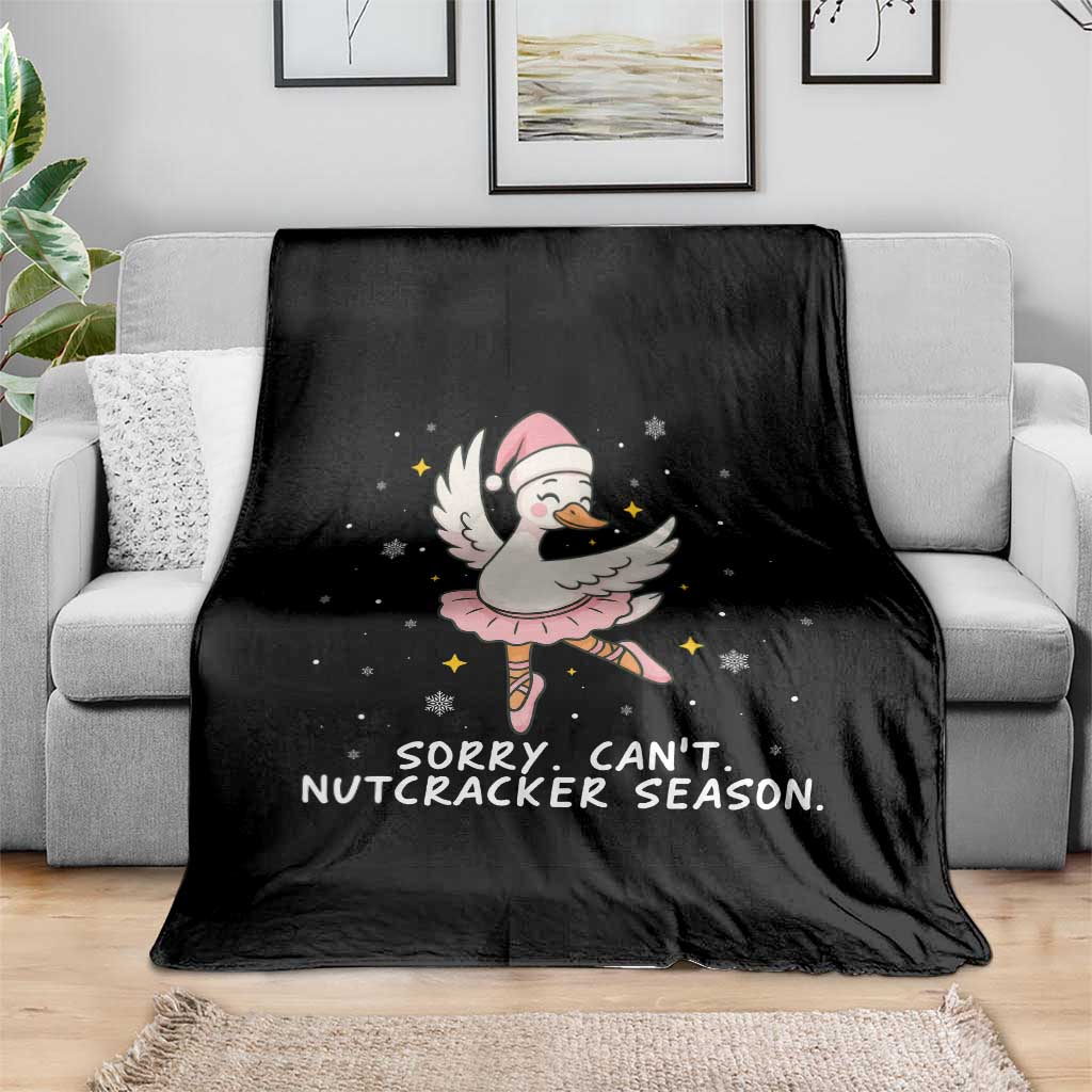 Nutcracker Goose Ballet Christmas Throw Blanket - Wonder Print Shop